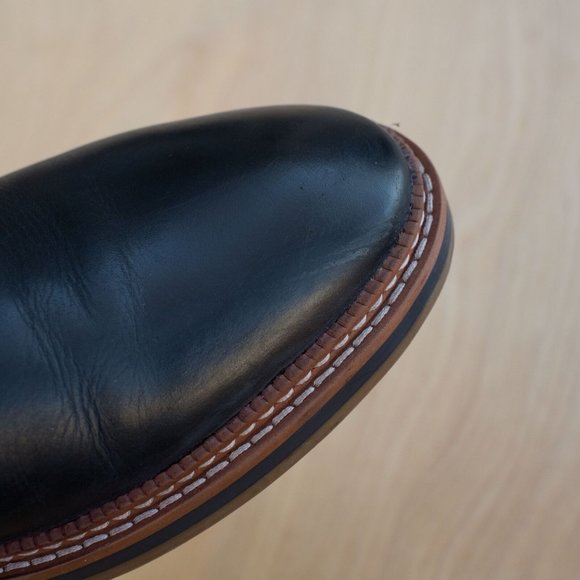 Clarks Navy Blue Grimsby Way Oxford TOR England Cork insoles Size 9M main image 5